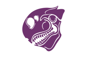 Purple Dragon Skull Ornament Tattoo png