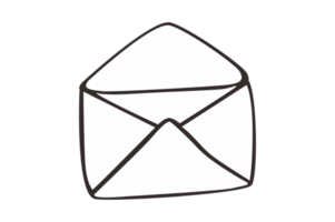 aberto branco envelope png