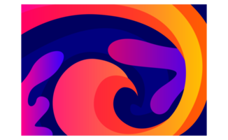 abstrakt Flüssigkeit mit Gradation Farbe Hintergrund png