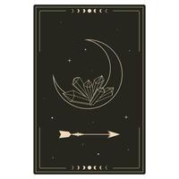 tarot card design vector