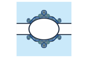 Platz Hintergrund mit Blau Wasser Welle Ornament Design png