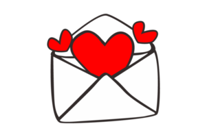 Valentine Day - Envelope full of love png