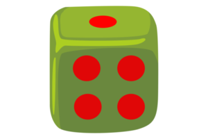 Game Tool - Green Dice png