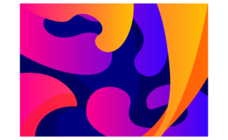 abstrait liquide avec gradation Couleur Contexte png