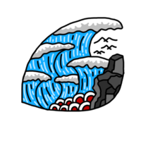 Sea Wave Art png