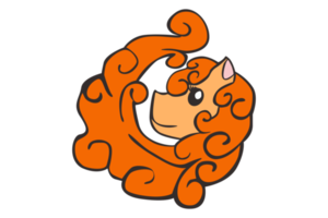 söt liten ponny häst tecknad serie karaktär png
