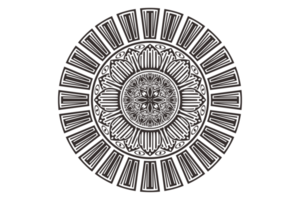 cercle mandala ornement art conception png