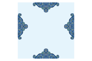 fyrkant bakgrund med blå vatten Vinka prydnad design png