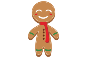 Christmas - Gingerbread Smiling Male People Shaped png