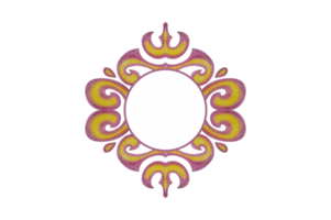 Swirl Ornament Border Design png