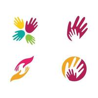 Hand Care icon Template vector