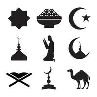 Ramadan icon vector art stock.