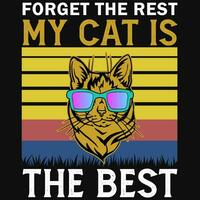 Cats vintages tshirt design vector design