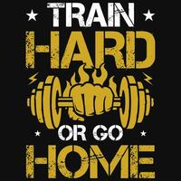 Gym or fitness tshirt design vector design