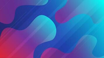 abstract gradient fluid background in blue and red color. vector illustration