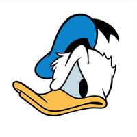 donald duck cartoon vector