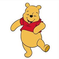 linda Winnie el pooh dibujos animados vector
