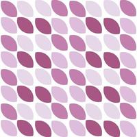 Modern minimalistic  geometric seamless pattern, rounded shapes, leaves in pink color scheme on a white background vector