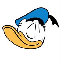 donald duck cartoon vector