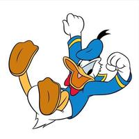 donald duck cartoon vector