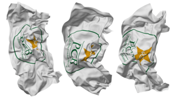 Pakistan criquet conseil, pcb drapeau vagues isolé dans différent modes avec bosse texture, 3d le rendu png