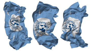 International Criminal Police Organization, INTERPOL Flag Waves Isolated in Different Styles with Bump Texture, 3D Rendering png