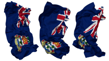 caimán islas bandera olas aislado en diferente estilos con bache textura, 3d representación png