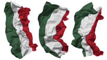 Hungary Flag Waves Isolated in Different Styles with Bump Texture, 3D Rendering png