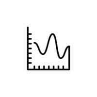 Chart Data Isolated Line Icon. Editable stroke. It can be used for websites, stores, banners, fliers. vector