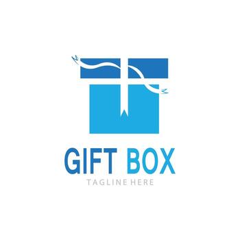 vector de icono de caja de regalo