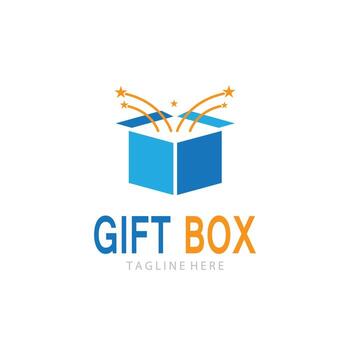 vector de icono de caja de regalo