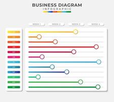 12 Months Modern Timeline diagram roadmap with progress calendar, presentation vector infographic. Infographic template for business.