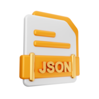 3d file JSON format icon png