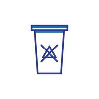 trash bin vector for Icon Website, UI Essential, Symbol, Presentation