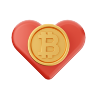 3d Bitcoin Kryptowährung Symbol Illustration png