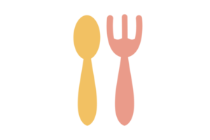 poon and fork cute png