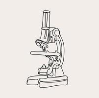 Minimalist Chemistry Equipment Line Art, Science Outline Drawing, Simple Sketch, Flask Experiment vector