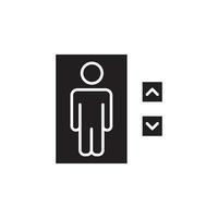ascensor vector para icono sitio web, ui básico, símbolo, presentación