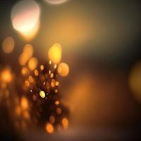 Romantic festive blurred background with bokeh  lights effects. Ai render. photo