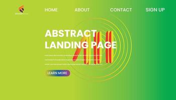 Abstract Landing Page Free vector