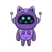 modern vector illustration cat robot design