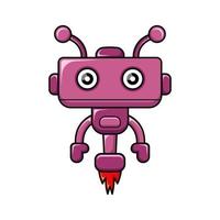 vector robot diseño mascota kawaii