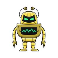 cute vector illustration robot design