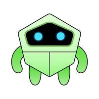 vector robot design mascot kawaii