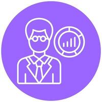 Data Scientist Male Icon Style vector