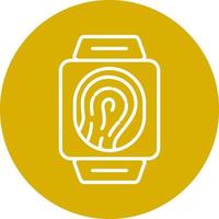 Biometric Smart Watch Icon Style vector
