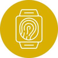 Biometric Smart Watch Icon Style vector