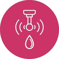 inteligente agua sensor icono estilo vector