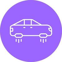 flotar coche icono estilo vector