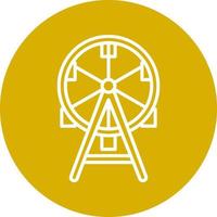 Ferris Wheel Icon Style vector
